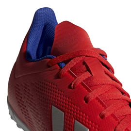 Buty piłkarskie adidas X 18.4 Tf M BB9413 wielokolorowe czerwone 3