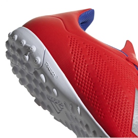 Buty piłkarskie adidas X 18.4 Tf M BB9413 wielokolorowe czerwone 4