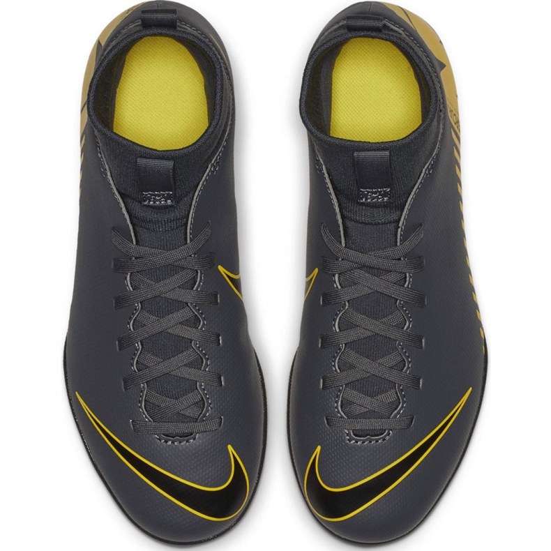 Buty halowe Nike Mercurial Superfly X 6 Club Ic Jr AH7346-070 czarne szare 2