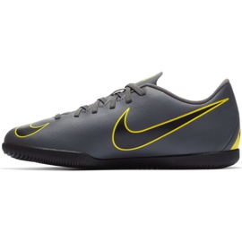 Buty halowe Nike Mercurial Vapor X 12 Club Ic Jr AH7354-070 szare szare 1