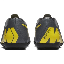 Buty piłkarskie Nike Mercurial Vapor X 12 Club Tf Jr AH7355-070 szare czarne 5