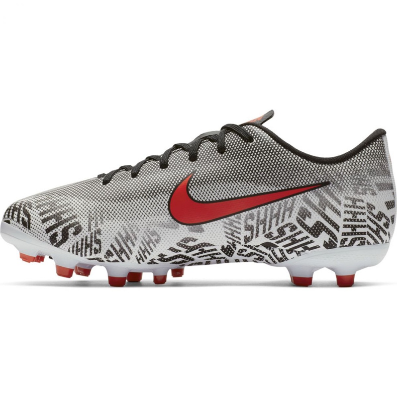 Buty piłkarskie Nike Mercurial Vapor 12 Academy Neymar FG/MG Jr AO2896-170 białe białe 2