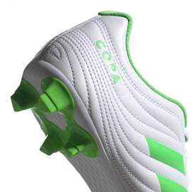 Buty piłkarskie adidas Copa 19.4 Fg M D98069 białe wielokolorowe 4