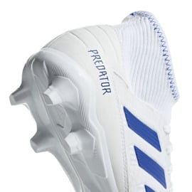 Buty piłkarskie adidas Predator 19.3 Fg M BB9333 białe wielokolorowe 4