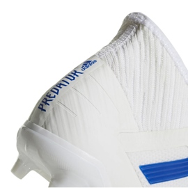 Buty piłkarskie adidas Predator 19.2 Fg M D97941 białe wielokolorowe 4