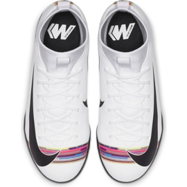 Buty piłkarskie Nike Mercurial Superfly X 6 Academy Tf Jr AJ3112-109 wielokolorowe białe 2