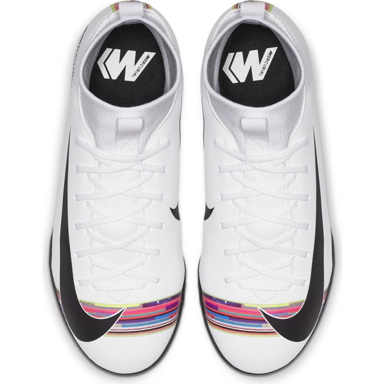 Buty piłkarskie Nike Mercurial Superfly X 6 Academy Tf Jr AJ3112-109 wielokolorowe białe 2