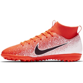 Buty piłkarskie Nike Mercurial Superfly X 6 Academy Tf Jr AH7344-801 pomarańczowe wielokolorowe 2