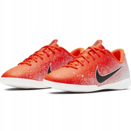 Buty halowe Nike Mercurial Vapor X 12 Academy Ic Jr AJ3101-801 wielokolorowe pomarańczowe 3