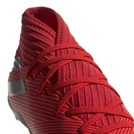 Buty piłkarskie adidas Nemeziz 19.3 Fg Jr F99951 czerwone czerwone 3