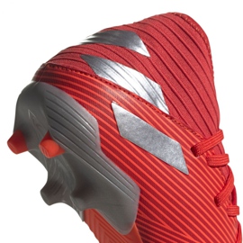 Buty piłkarskie adidas Nemeziz 19.3 Fg Jr F99951 czerwone czerwone 4