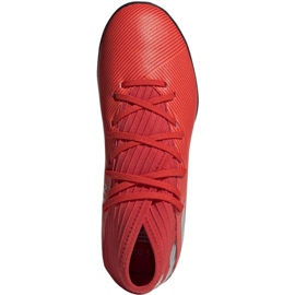 Buty piłkarskie adidas Nemeziz 19.3 Tf Jr F99941 czerwone czerwone 1