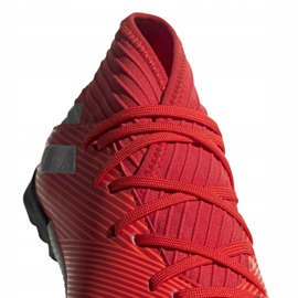 Buty piłkarskie adidas Nemeziz 19.3 Tf Jr F99941 czerwone czerwone 3