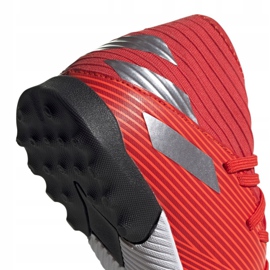Buty piłkarskie adidas Nemeziz 19.3 Tf Jr F99941 czerwone czerwone 4