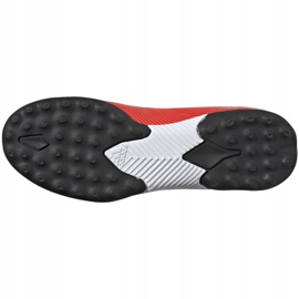 Buty piłkarskie adidas Nemeziz 19.3 Tf Jr F99941 czerwone czerwone 6