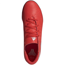 Buty piłkarskie adidas Nemeziz 19.4 Tf M F34524 czerwone czerwone 1