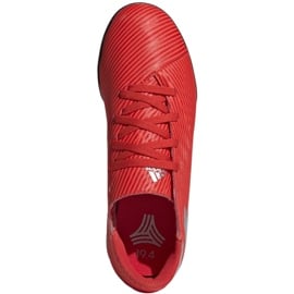 Buty piłkarskie adidas Nemeziz 19.4 Tf Jr F99935 czerwone pomarańcze i czerwienie 1