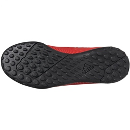 Buty piłkarskie adidas Nemeziz 19.4 Tf Jr F99935 czerwone pomarańcze i czerwienie 6