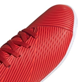 Buty piłkarskie adidas Nemeziz 19.4 In Jr F99938 czerwone czerwone 3
