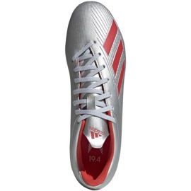 Buty piłkarskie adidas X 19.4 FxG M F35379 srebrny wielokolorowe 3