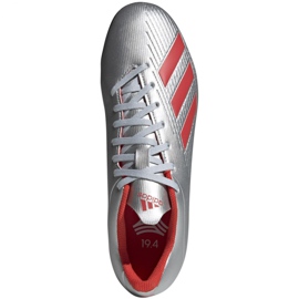 Buty piłkarskie adidas X 19.4 Tf M F35344 srebrny wielokolorowe 1