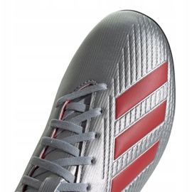 Buty piłkarskie adidas X 19.4 Tf M F35344 srebrny wielokolorowe 3