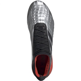 Buty piłkarskie adidas Predator 19.1 Fg M F35607 szare srebrny 2
