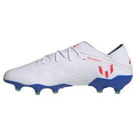 Buty piłkarskie adidas Nemeziz Messi 19.1 Fg M F34402 białe białe 1