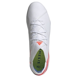 Buty piłkarskie adidas Nemeziz Messi 19.1 Fg M F34402 białe białe 2