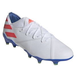 Buty piłkarskie adidas Nemeziz Messi 19.1 Fg M F34402 białe białe 3