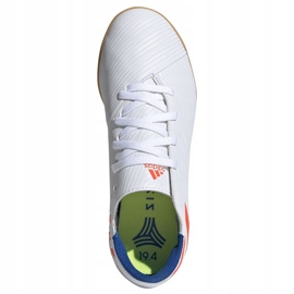Buty halowe adidas Nemeziz Messi 19.4 In Jr F99928 białe wielokolorowe 2