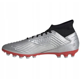 Buty piłkarskie adidas Predator 19.3 Ag M F99989 wielokolorowe srebrny 1