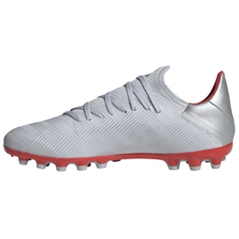 Buty piłkarskie adidas X 19.3 Ag M F35336 srebrny wielokolorowe 1