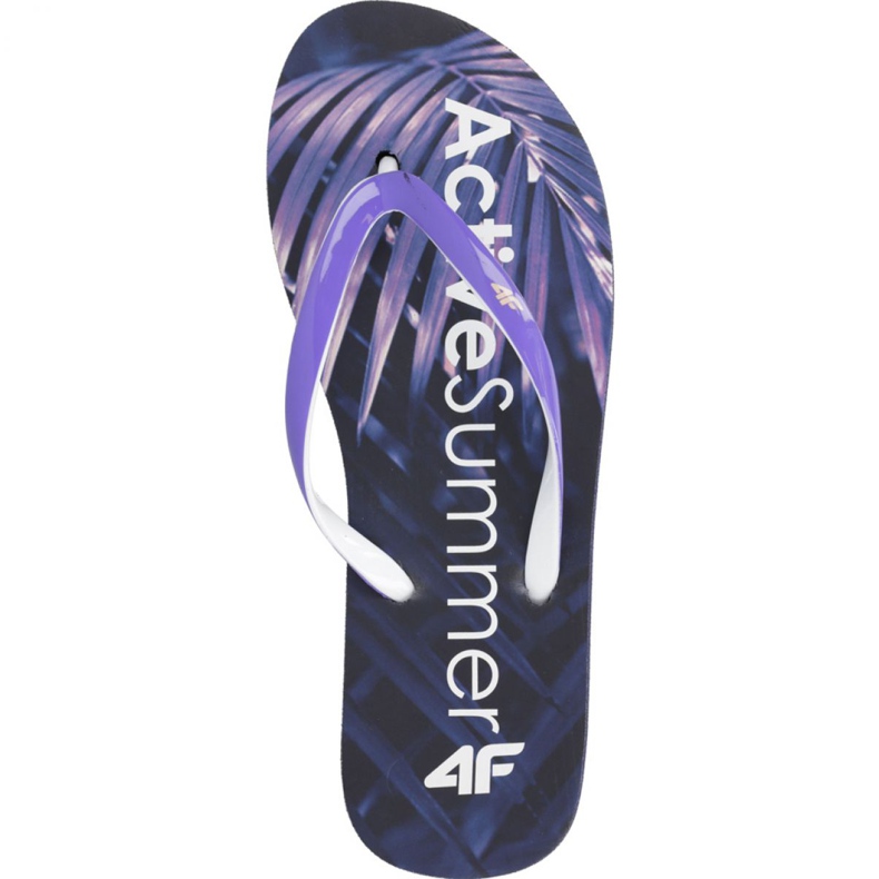 Klapki 4f W H4L19-KLD004 30S ciemny granat wielokolorowe granatowe 1