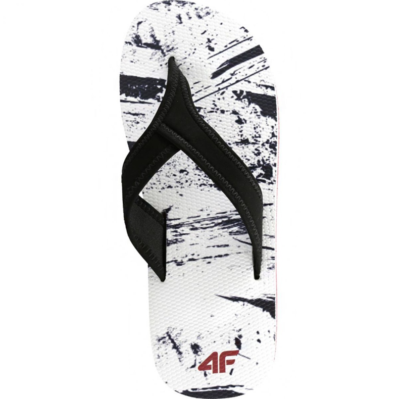 Klapki 4F H4L19 KLM004 90A białe czarne wielokolorowe 1