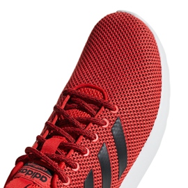 Buty biegowe adidas Lite Racer Cln M F34571 czarne czerwone 4