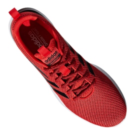 Buty biegowe adidas Lite Racer Cln M F34571 czarne czerwone 8