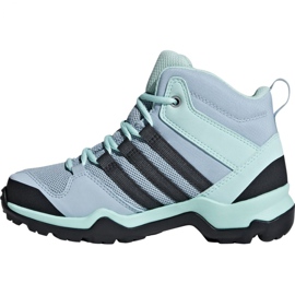 Buty adidas Terrex AX2R Mid Cp Jr BC0672 niebieskie 1