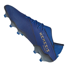 Buty piłkarskie adidas Nemeziz 19.1 Fg M F34410 niebieskie niebieskie 4