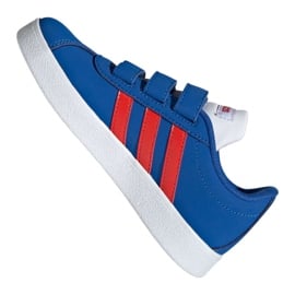 Buty adidas Vl Court 2.0 Cmf C Jr EE6904 niebieskie 1