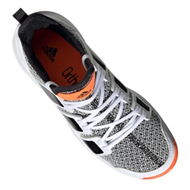Buty do piłki ręcznej adidas Stabil Jr F33830 wielokolorowe szare 3