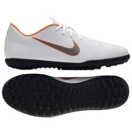Buty piłkarskie Nike Mercurial Vapor 12 Club Tf M AH7386-107 białe białe 2