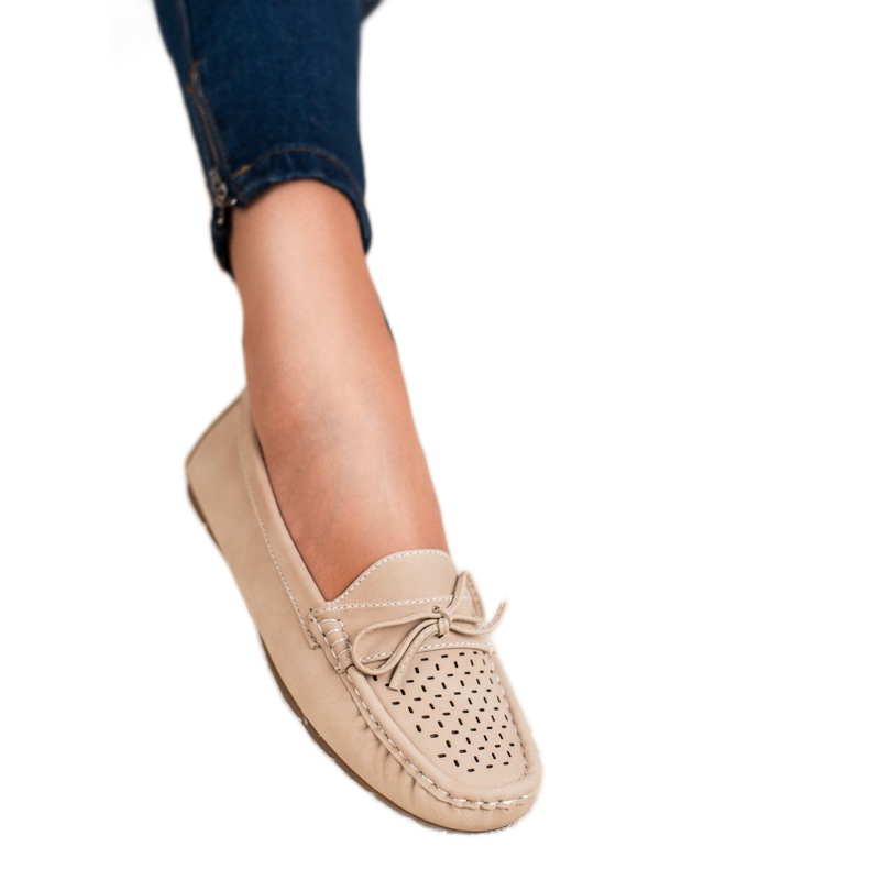 SHELOVET Casualowe Mokasyny brązowe 2