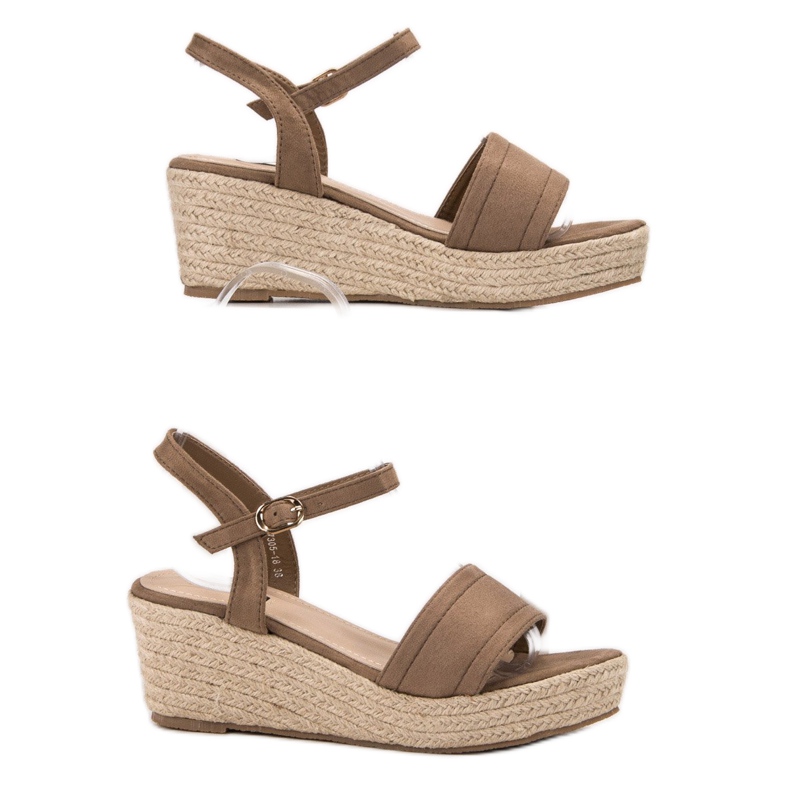 Vices Sandały Na Platformie brązowe 1