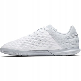 Buty halowe Nike Tiempo Legend 8 Club Ic Jr AT5882-100 białe białe 2