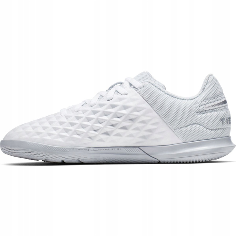 Buty halowe Nike Tiempo Legend 8 Club Ic Jr AT5882-100 białe białe 2