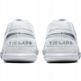 Buty halowe Nike Tiempo Legend 8 Club Ic Jr AT5882-100 białe białe 4