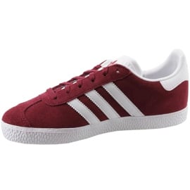 Buty adidas Gazelle Jr CQ2874 czerwone białe 1