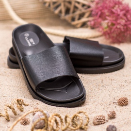 Clowse Czarne Klapki Damskie 2