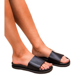 Clowse Czarne Klapki Damskie 1